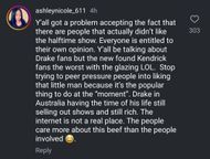 Comment under @theshaderoom where Kevin Durant completely downplayed Kendrick Lamar's performance at the Superbowl LIX Halftime Show. (Image via Instagram/@theshaderoom)